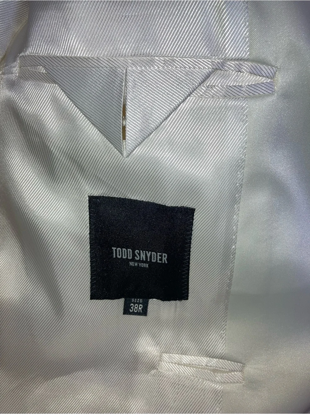 Todd Snyder Ivory Shawl Lapel Tuxedo Jacket